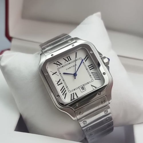 ساعة كارتير Cartier رجالي ابيض
