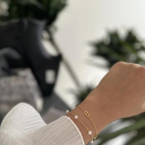 اسواره ديور مع لولو بلونين ذهبي فضي