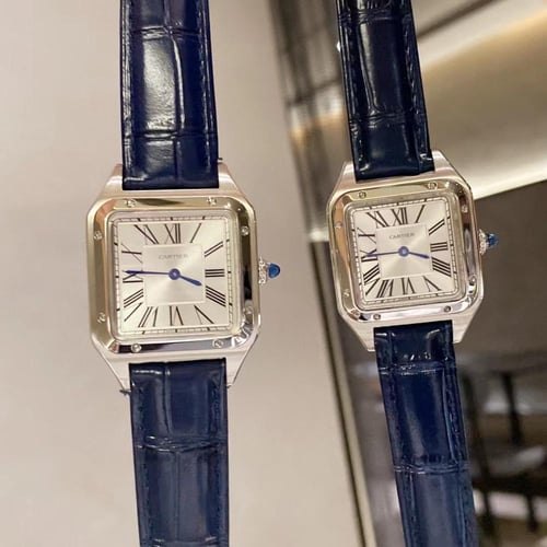 ساعه كارتير سانتوس جلد رجالي نسائي