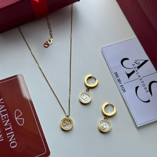 طقم فلنتينو سلسال وحلق