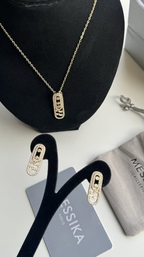 طقم مسيكا سلسال وحلق