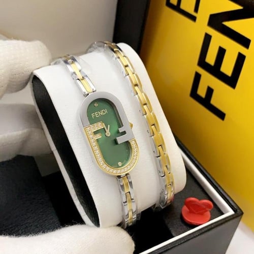 ساعه فندي نسائي لفه