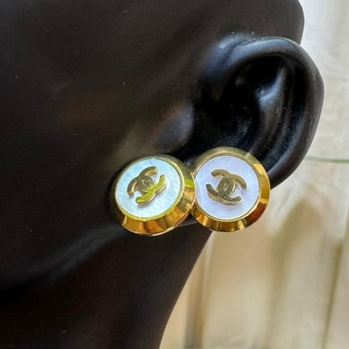 طقم سلسال مع حلق شانيل