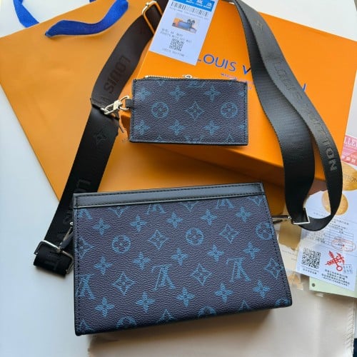 شنطه لويس فيتون كتف قطعتين كحلي