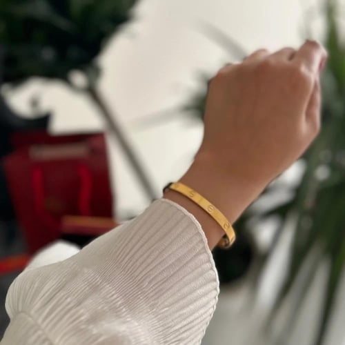 سوارة واقفة ذهبي مع مفك بمقاس وسط