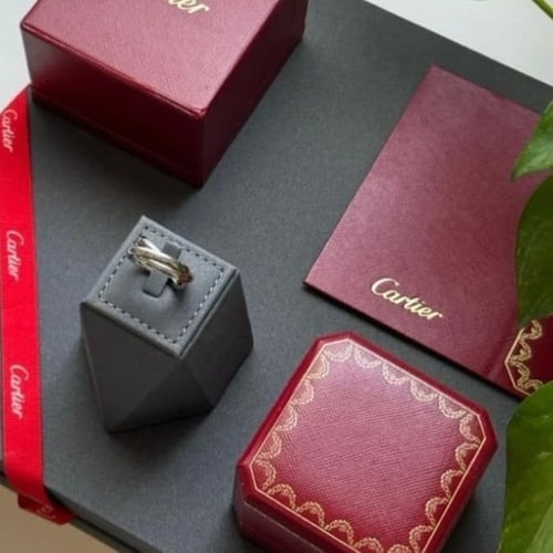 خاتم كارتير فضي نسائي