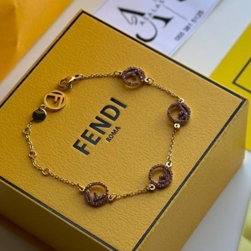 اساور فندي وردي ذهبي نسائي