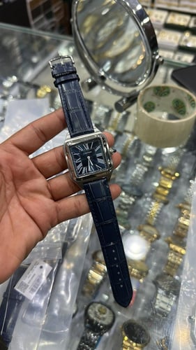 ساعه كارتيررجالي جلد اسود