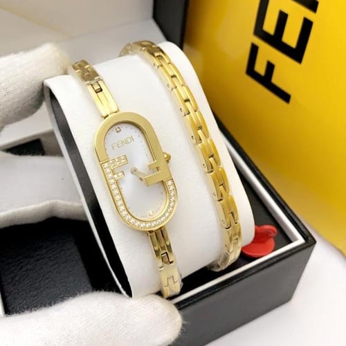 ساعه فندي نسائي لفه