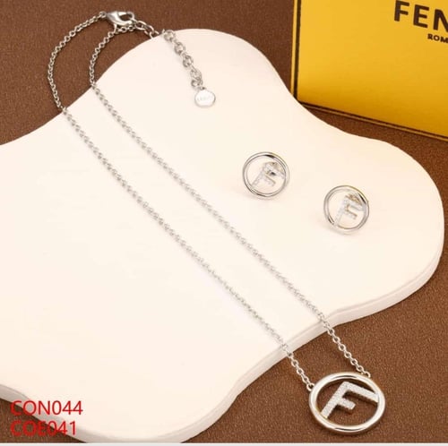 طقم فندي سلسال وحلق