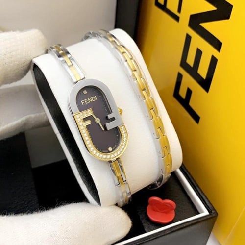 ساعه فندي نسائي لفه