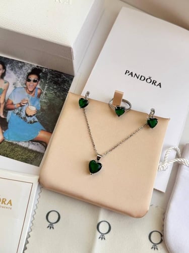 طقم بندورا سلسال حلق خاتم