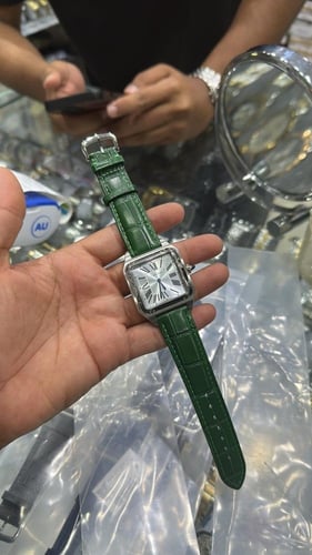 ساعه كارتيررجالي جلد اسود