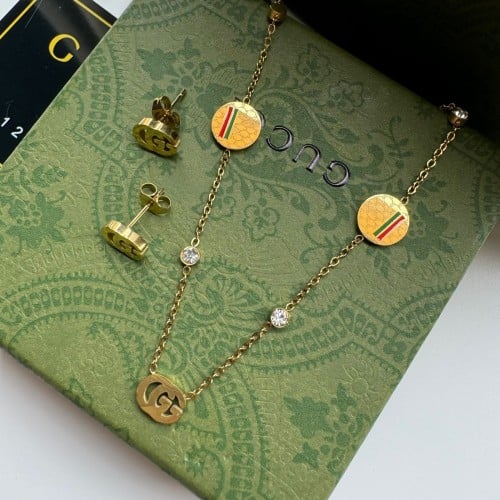 طقم قودشي سلسال وحلق طويل