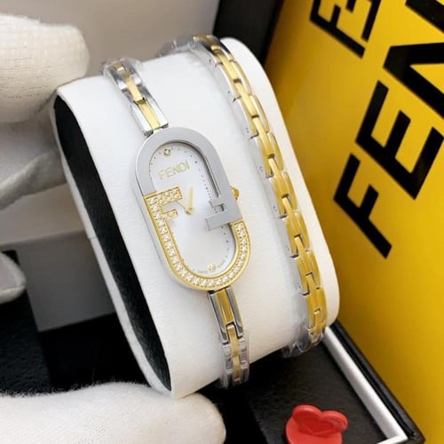 ساعه فندي نسائي لفه