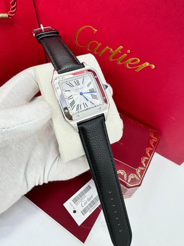 ساعه كارتير جلد سانتوس