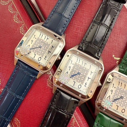 ساعه كارتير جلد سانتوس