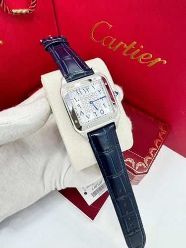 ساعه كارتير جلد سانتوس