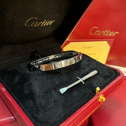 سوارة واقفة فضيه مع مفك بمقاس وسط