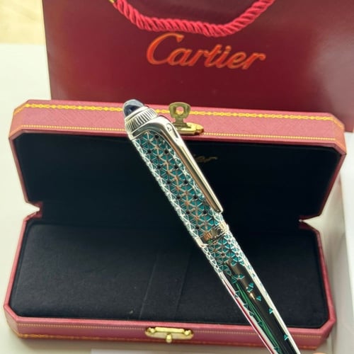 قلم كارتير هاي كولتي فضي علا سماوي