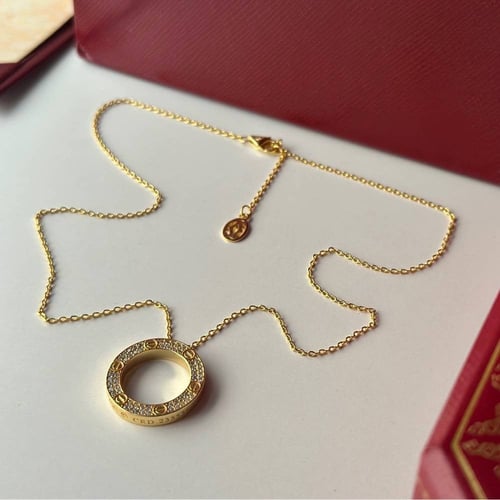 سلسال كارتير فصوص فضي