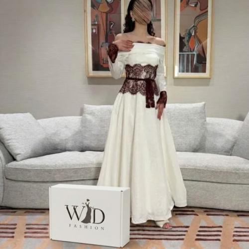 فستان فخم خصر دانتيل