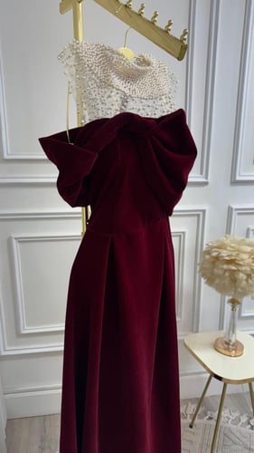 فستان سهرة جوخ فخم