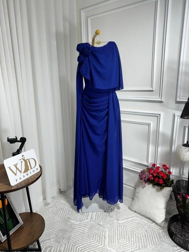 فستان ازرق فخم