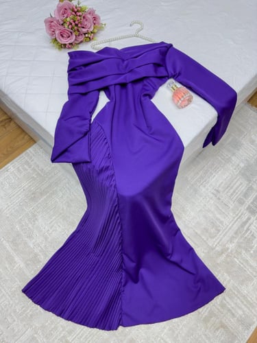 فستان موف مميز