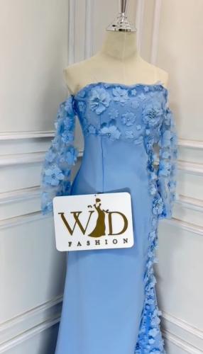 فستان سماوي راقي