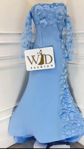 فستان سماوي راقي