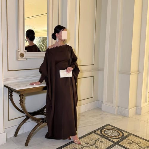 فستان موكا ساتر اوفر سايز