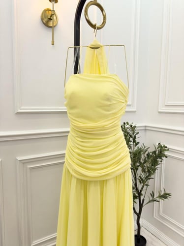 فستان ليموني ناعم