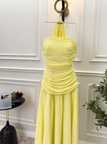 فستان ليموني ناعم