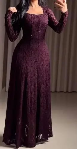 فستان دانتيل فخم