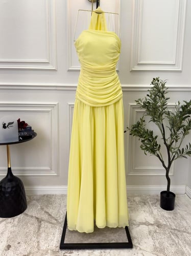 فستان ليموني ناعم