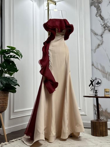 فستان سهره فخم لونين مميزين