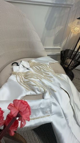 فستان الترند الشغل الاصلي ابيض سكري جذاب ومميز