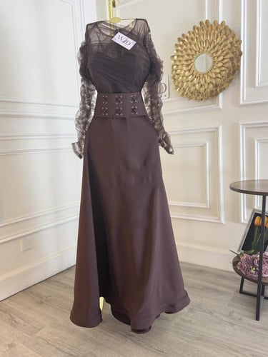 فستان موكا انيق