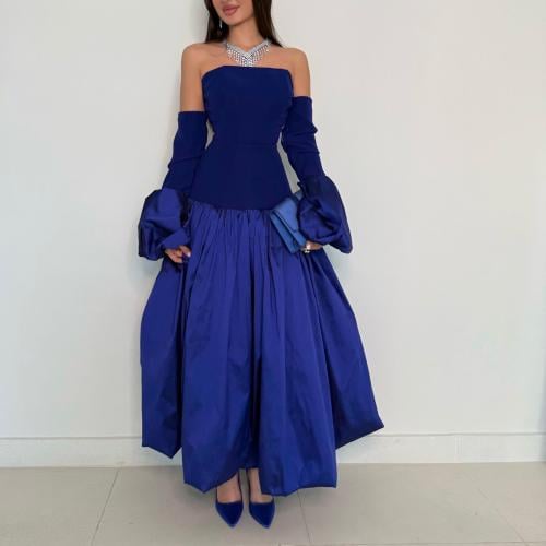 فستان العيد ازرق انيق