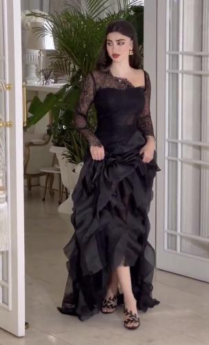 فستان سهرة اسود فخم