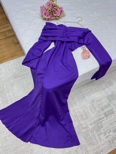 فستان موف مميز