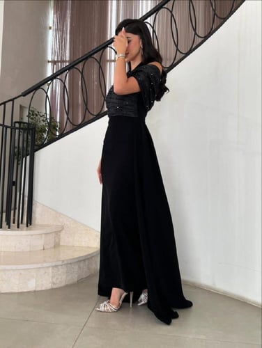 فستان سهرة اسود