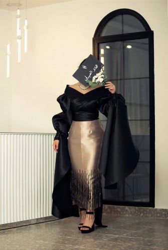 فستان هدب هاند ميد