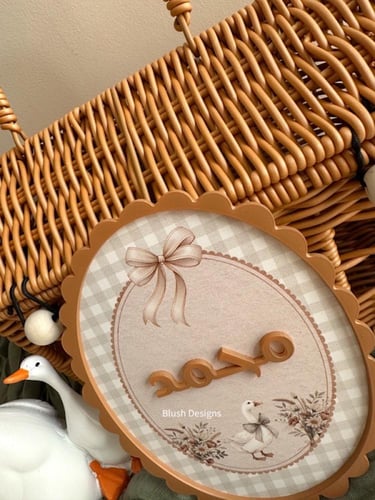 قطعة اسم اكريلك 3D /مع تصميم البط