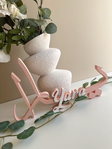 أسماء 3D , مخطوطة كبيرة حتى ارتفاع 35 cm