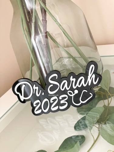 قطعة تخرج بالإسم 3D