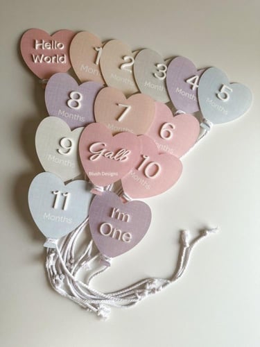 مجموعة بالونات الحب بطاقات الاشهر