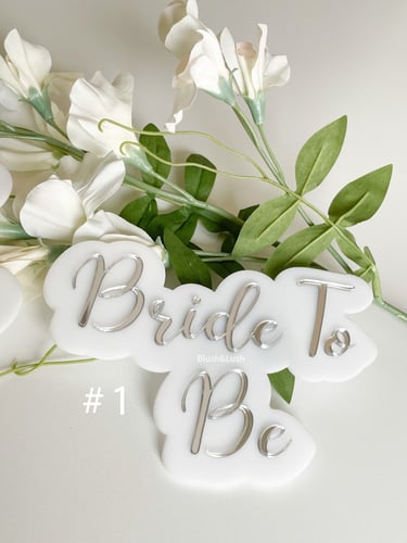 لوحة Bride To Be / لوحة اكريلك ملون بكتابة بارزة