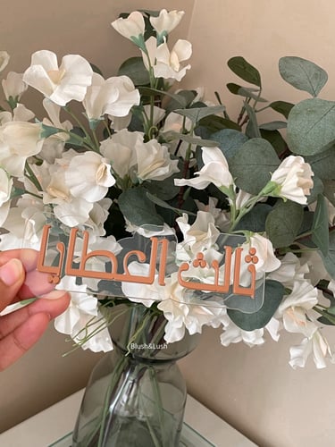 قطعة اسم ملونة 3D / خلفية شفافة